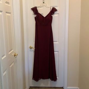 Size L Burgundy formal dress